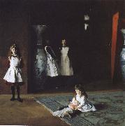 John Singer Sargent Bo Aite daughters oil painting on canvas